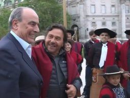 Quiero que se hagan las obras: el reclamo de Gustavo Sáenz a Javier Milei en Plaza de Mayo