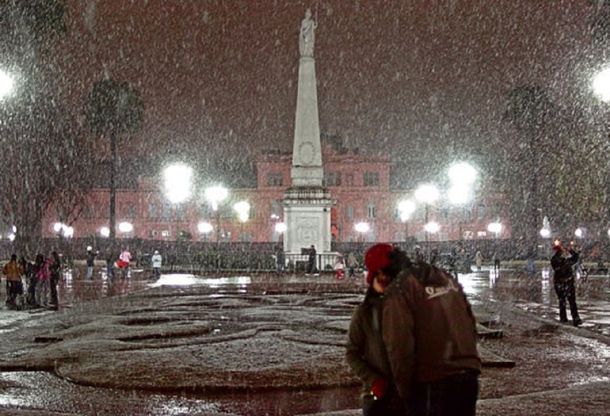 El 9 de Julio de 2007 nevó en Buenos Aires