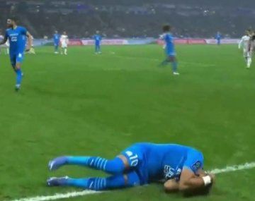 Escándalo en la Ligue 1 de Francia: le pegaron un botellazo a un jugador del equipo de Sampaoli