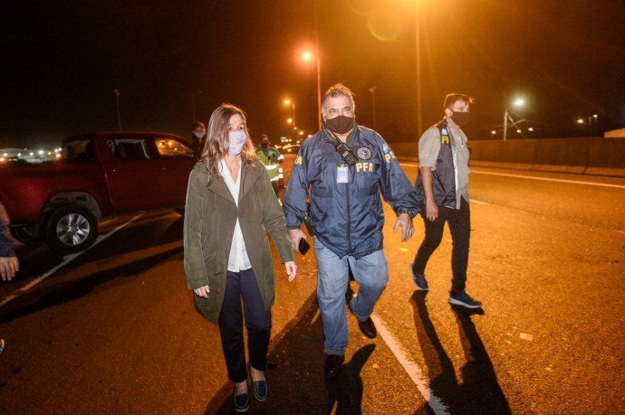 La ministra Frederic supervisó los controles a la circulación