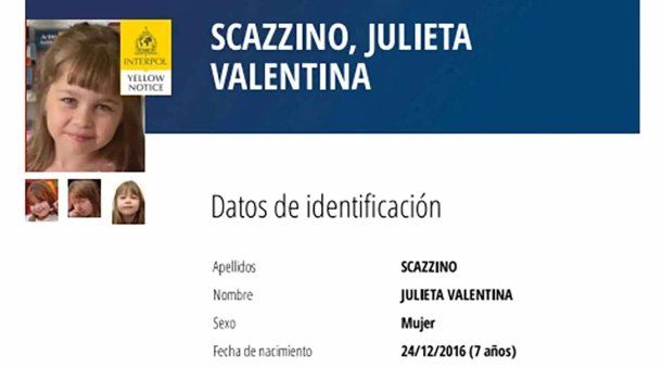 Una menor de Pilar, buscada por Interpol Una menor de Pilar, buscada por Interpol