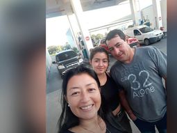 Milagros junto a su mamá Cristina Retamanzo y su papá Ricardo Galarza&nbsp;