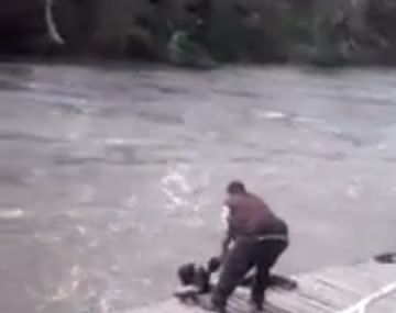 VIDEO: Mirá el rescate a un kayakista