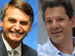 Jair Bolsonaro y Fernando Haddad