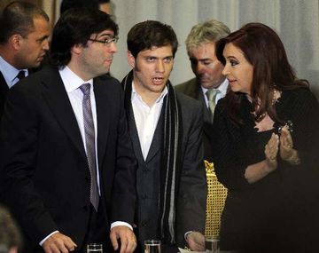 Cristina, Kicilof y Bossio