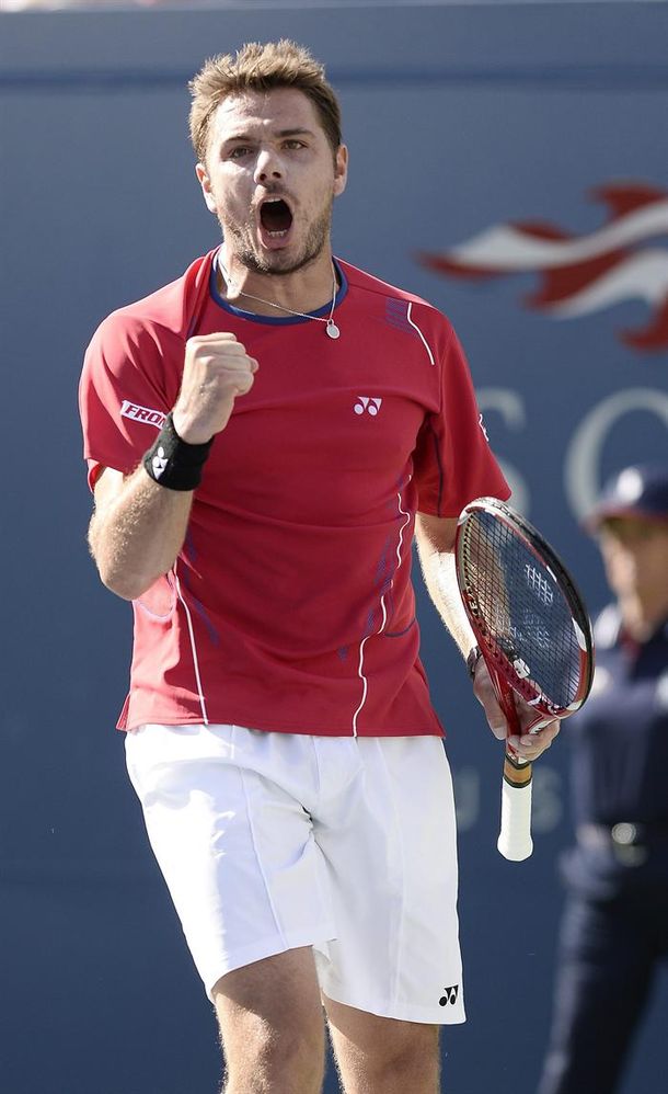 A falta de Federer, otro suizo hizo ruido y eliminó al campeón Murray