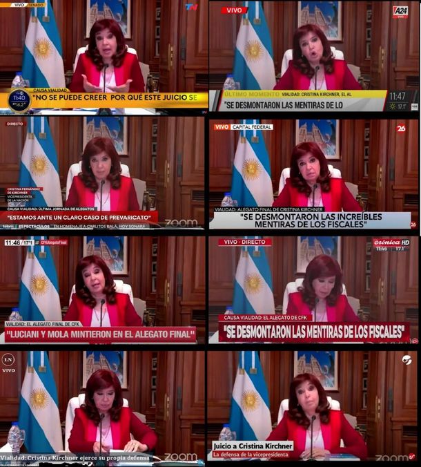 Rating de Cristina Kirchner: C5N lideró y la cadena nacional sumó casi 9 puntos