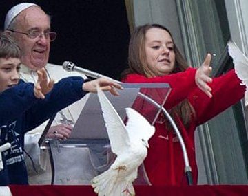 El día que el Papa pidió por la paz en Ucrania y una paloma dio el peor de los presagios