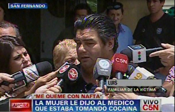 Una mujer se quemó mientras manipulaba un trapo con nafta