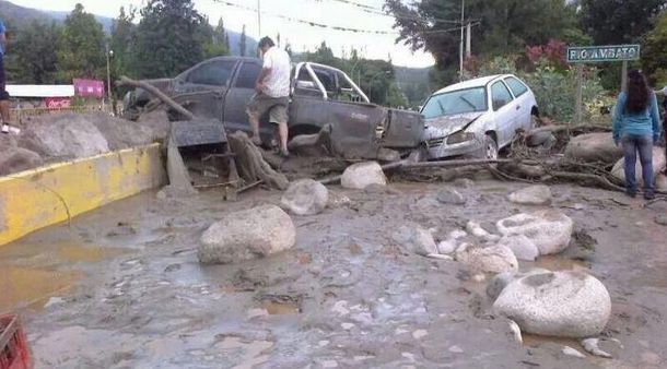 La ministra de Seguridad visitó la zona afectada por el alud en Catamarca