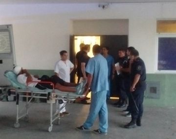 Franco Quiroz, jugador de Almagro que recibió un balazo de goma en la cabeza.