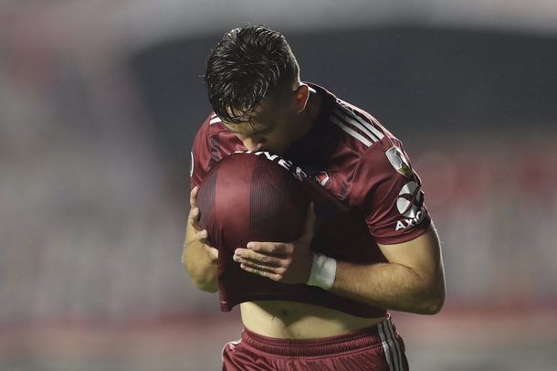 El primer gol argentino en el regreso de la Copa Libertadores lo marcó River