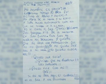 El desesperado pedido de una nena: No quiero ver más a mi mamá