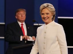 Donald Trump y Hillary Clinton en el tercer debate presidencial Donald Trump y Hillary Clinton en el tercer debate presidencial