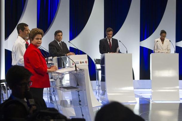Fuerte cruce entre Dilma y Marina Silva en un debate