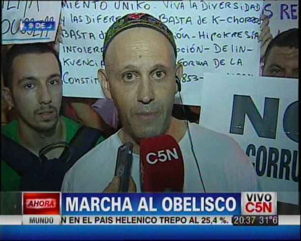 Distintos dirigentes opositores participaron en la marcha del 8N