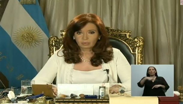 Las frases más destacadas de la cadena nacional de CFK