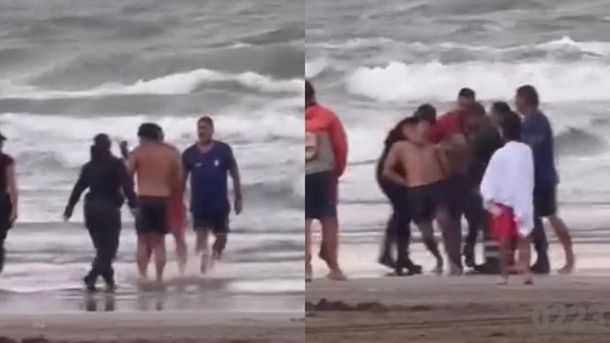 Situación insólita en Varese: rechazó la asistencia de un guardavidas y quiso agredirlo