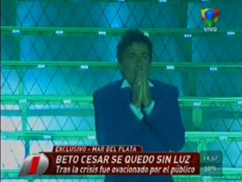 Beto César se quedó sin luz