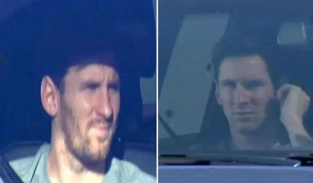 Messi fue a entrenar y cambió su look