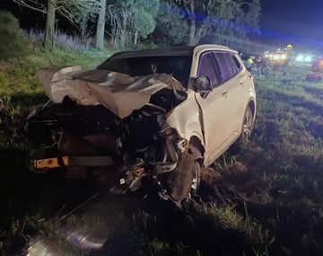Así quedó la camioneta del diputado cordobés.