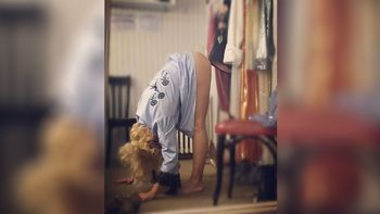 ¿No usa bombacha? Así estira Griselda Siciliani antes de Suar ¿No usa bombacha? Así estira Griselda Siciliani antes de Suar