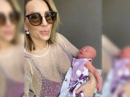 Noelia Marzol mostró la cara de su hija recién nacida por primera vez