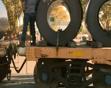 Descarriló un tren de cargas en Retiro