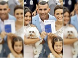 La mascota de Carlos Tevez, figura del casamiento 