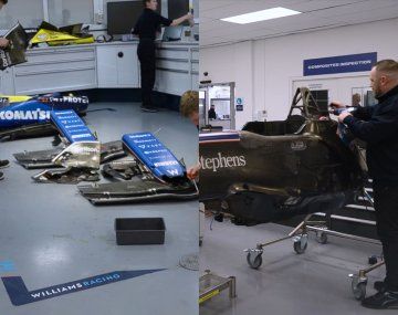 Así recuperó Williams los autos de Colapinto y Albon para el GP de Las Vegas