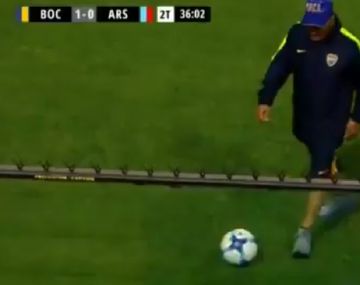 Laudonio, captado por las cámaras de la transmisión oficial