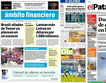 Mirá las tapas de los diarios