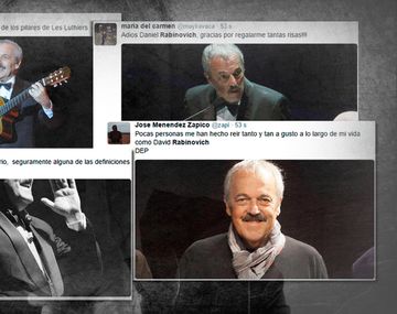 Dolor en las redes por la muerte de Daniel Rabinovich