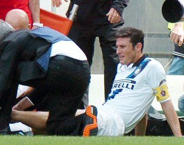 Zanetti sufrió una grave lesión que podría retirarlo del fútbol