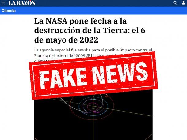 La fake news sobre la fecha de destrucción de la Tierra que se viralizó