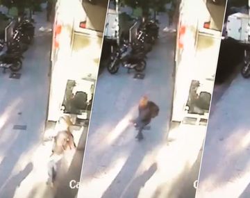 VIDEO: Mirá la terrible caída de Mariela Fernández en la puerta de C5N