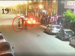 Fernando Báez Sosa al salir de Le Brique