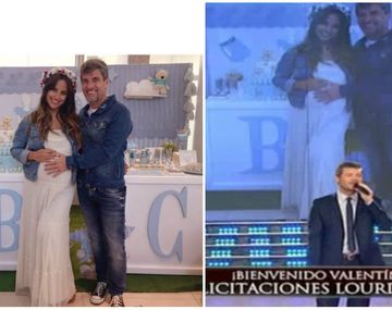 Nació el hijo del Chato Prada y Lourdes Sánchez.