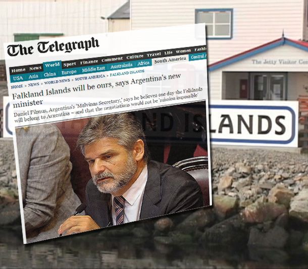 En un diario británico, Filmus ratificó que las Islas Malvinas son argentinas
