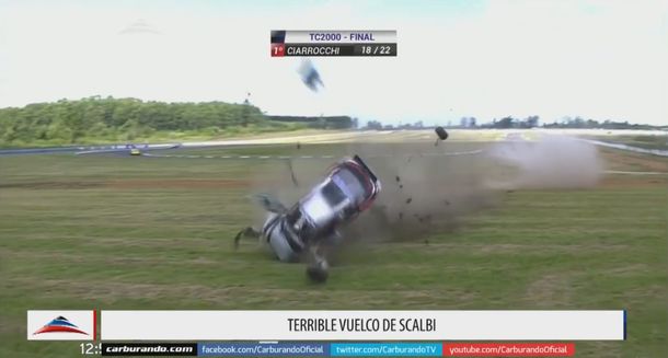 VIDEO: el impactante vuelco de un piloto a más de 200 km/h en Concordia