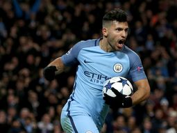 La furia de Agüero tras el doblete ante Mónaco La furia de Agüero tras el doblete ante Mónaco