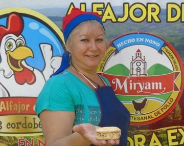 Myriam creadora del alfajor de pollo.