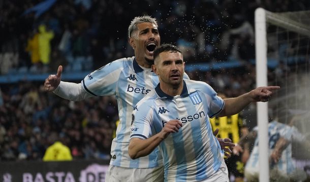 Épica clasificación de Racing: se impuso 3-2 sobre la hora en el global y eliminó a Peñarol