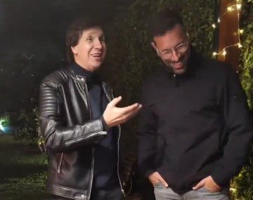 El emotivo encuentro entre el Bambino Pons y van Nistelrooy