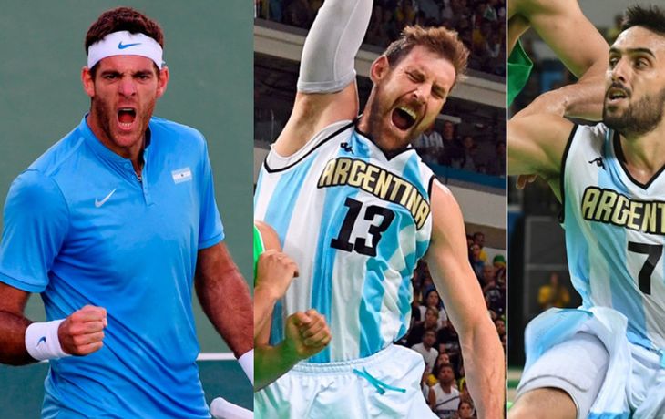 Delpo, Nocioni y Campazzo, figuras del súper sábado para la Argentina