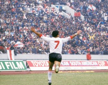 El recordado festejo del uruguayo en Japón