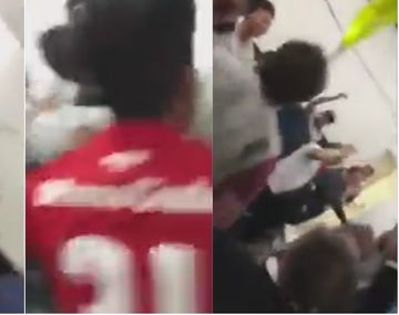 Así festejaron los jugadores del Rojo tras el clásico de Avellaneda