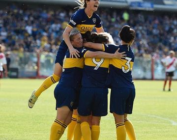 El festejo de Boca tras la goleada a River (gentileza Boca)