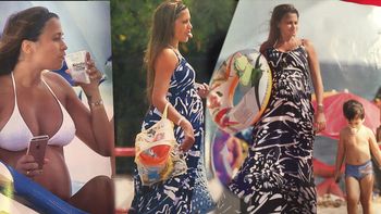 la mujer de lionel messi lucio su panza de seis meses en las playas de barcelona la mujer de lionel messi lucio su panza de seis meses en las playas de barcelona