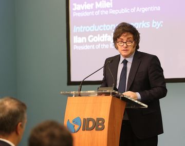 Javier Milei en el BID: Argentina está llena de cabezas de termo